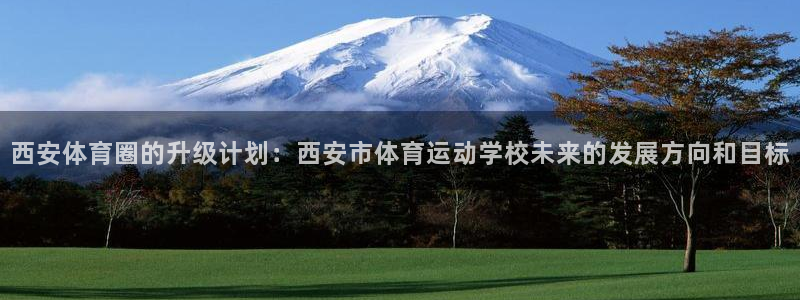 3377体育官网下载平台假的吗是真的吗:西安体育圈的升级计划